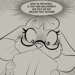 anthro blush blush_lines book downward_angle eyelashes eyewear female flushed_face freckled_face freckles glasses reading reading_book shocked solo text thought thought_bubble thoughts wearing_glasses muhny edie_(muhny) mammal mouse murid murine rodent english_text sketch