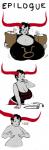 big_breasts bite_mark bodily_fluids breasts collar crossgender female horn huge_breasts hyper hyper_breasts lactating coxaplenty homestuck ms_paint_adventures tavros_nitram alien alien_humanoid horned_humanoid humanoid mammal troll_(homestuck) comic hi_res