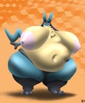 abstract_background anthro areola belly belly_focus big_areola big_belly big_breasts black_nose breasts cute_fangs fangs female fluffy holding_belly huge_belly huge_breasts huge_thighs hyper looking_at_viewer morbidly_obese morbidly_obese_anthro morbidly_obese_female navel nude obese obese_anthro obese_female overweight overweight_anthro overweight_female paws solo standing tail teeth thick_thighs yellow_eyes mop_(artist) nintendo pokemon lucelia_(mop) generation_4_pokemon lucario pokemon_(species) 2023 full-length_portrait hi_res portrait signature