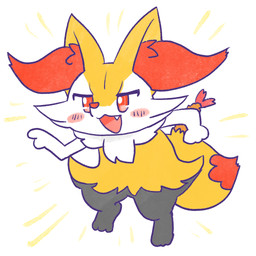 ambiguous_anthro ambiguous_gender anthro biped blush blush_stickers cute_fangs digitigrade dipstick_tail emanata fangs food gesture hand_gesture markings object_in_tail open_:3 open_mouth open_smile pointing shrimp_(food) simple_background smile snout solo standing tail tail_markings teeth annyui0611 nintendo pokemon braixen canid generation_6_pokemon mammal pokemon_(species) 1:1 2023 digital_drawing_(artwork) digital_media_(artwork) full-length_portrait hi_res japanese_description portrait translated_description
