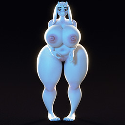 anthro anus big_breasts big_butt black_background breasts butt female fur genitals horn huge_breasts huge_butt hyper hyper_breasts long_ears nipples nude overweight overweight_anthro overweight_female red_eyes simple_background solo thigh_gap vulva white_body white_fur endless_(artist) endless_(modeler) undertale undertale_(series) toriel boss_monster_(undertale) bovid caprine mammal 1:1 3d_(artwork) 3d_animation animated digital_media_(artwork) low_res turntable_(animation)