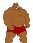 anthro belly biceps big_muscles biped bulge clothed clothing male musclegut muscular muscular_anthro muscular_male nipples overweight overweight_anthro overweight_male pecs solo standing topless krosbar_(artist) captain_spike_(jim55) mammal suid suine sus_(pig) wild_boar hi_res