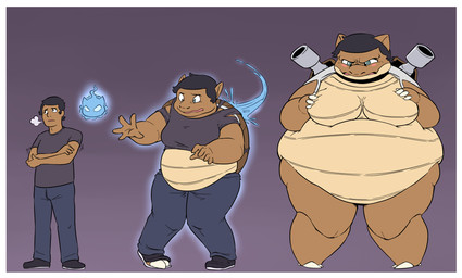 annoyed anthro base_one_layout basic_sequence big_breasts black_hair body_size_growth border bottomwear breast_growth breasts brown_body brown_skin clothing demi_transformation denim denim_bottomwear denim_clothing duo ear_expansion expansion featureless_breasts female footwear gender_transformation gradient_background growth hair human_to_anthro jeans linear_sequence male mtf_transformation nude obese one_row_layout overweight pants purple_background shirt shoes short_hair simple_background size_transformation solo_focus species_transformation standing surprised three_frame_image three_frame_sequence topwear torn_clothing transformation transformation_sequence weight_gain white_border wide_nose subakitsu nintendo pokemon blastoise generation_1_pokemon human mammal pokemon_(species) scalie spirit 2018 hi_res sequence