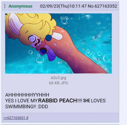 4chan_thread ambiguous_gender anthro blonde_hair blue_ear_piercing bubble clothed clothed_female clothing date duo ear_piercing eyebrow_through_hair eyebrows feathers featureless_limbs female female_anthro fur hair holding_another long_ears long_hair looking_at_viewer mitten_hands mostly_offscreen_anthro mostly_offscreen_character multicolored_body noseless open_mouth piercing pink_body pink_clothing pink_feathers pink_shirt pink_topwear scared shirt spiral spiral_eyes tan_body tan_inner_ear tan_skin teeth text thin_eyebrows time topwear translucent translucent_hair two_tone_body underwater water white_body white_fur flamigoat 4chan mario_bros mario_plus_rabbids_kingdom_battle nintendo raving_rabbids rayman_(series) ubisoft flam_(flamigoat) rabbid_peach avian bird flamingo lagomorph mammal rabbid 2025 artist_name colored crossover digital_drawing_(artwork) digital_media_(artwork) english_description english_text hi_res meme redraw shaded female_(lore)