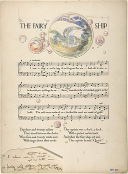 ambiguous_gender anthro art_nouveau bicorne bubble captain clothing dancing group hat headgear headwear historical historical_dress musical_clef musical_note musical_symbol sailing_watercraft sheet_music ship symbol text uniform vehicle watercraft paul_vincent_woodroffe thirty_old-time_nursery_songs anatid anseriform avian bird duck mammal mouse murid murine rodent 1912 20th_century ancient_art english_text handwritten_text traditional_media_(artwork)