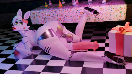 animal_genitalia animal_penis anthro areola balls big_breasts breasts butt equine_genitalia equine_penis erection genitals hair herm huge_breasts intersex looking_at_viewer machine nipples nude penis smile solo thick_thighs white_body yellow_eyes anonymousfm disembowell_(modeler) psychojohn2_(modeler) blender_cycles five_nights_at_freddy's five_nights_at_freddy's_2 scott_cawthon scottgames mangle_(fnaf) animatronic canid canine fox mammal robot 16:9 3d_(artwork) blender_(artwork) digital_media_(artwork) hi_res widescreen