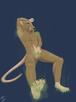 animal_genitalia anthro bad_breath bodily_fluids body_worship breath brown_body brown_fur claws dirty dirty_feet feet fur genitals green_eyes male musk musk_cloud musk_worship musky_armpit musky_balls musky_feet musky_penis paws sheath sheath_play smegma smegma_in_sheath smegma_on_penis smell smelly smelly_armpits smelly_body smelly_feet smelly_penis solo sweat sweatdrop toe_claws tongue tongue_out stinkycoyote mammal murid murine rat rodent absurd_res hi_res