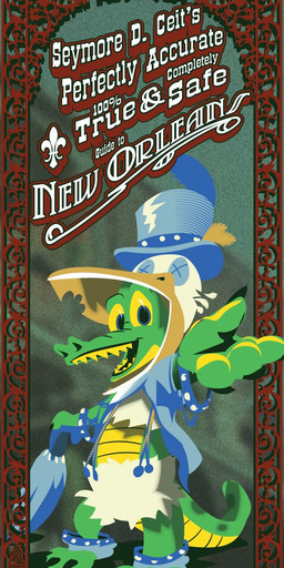 ambiguous_gender anthro clothing fleur-de-lis hat headgear headwear ironwork mascot mascot_costume new_orleans outside reaching_out solo spats suspenders text top_hat torn_clothing umbrella egypturnash seymore_d'fair seymore_d._ceit alligator alligatorid crocodilian reptile scalie 2021 adobe_illustrator_(artwork) digital_media_(artwork) english_text