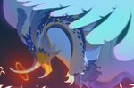 fur halo horn scales solo banicsidy mythology dragon mythological_creature mythological_scalie scalie 2020 digital_media_(artwork) headshot_portrait portrait