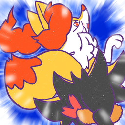 :o ambiguous_anthro ambiguous_gender anthro biped butt digitigrade food looking_at_viewer looking_down looking_down_at_viewer low-angle_view object_between_legs open_mouth rear_view shrimp_(food) simple_background snout solo standing three-quarter_view worm's-eye_view annyui0611 nintendo pokemon braixen canid generation_6_pokemon mammal pokemon_(species) 1:1 2023 digital_drawing_(artwork) digital_media_(artwork) hi_res japanese_description portrait three-quarter_portrait translated_description