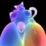 :3 anthro big_breasts blue_body breasts eyes_closed female front_pussy genitals looking_at_viewer looking_down low-angle_view multicolored_body navel nipples nude orange_body plump_labia purple_body pussy red_body solo sparklefur thick_thighs yellow_body coomsquat sadflowerhappy rainbow_(sadflowerhappy) domestic_cat felid feline felis mammal 2022 absurd_res artist_collaboration colorful_theme hi_res