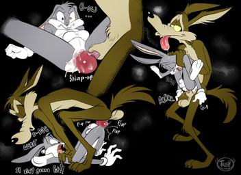 anal anal_knotting anal_penetration animal_genitalia animal_penis anthro anthro_on_anthro anthro_penetrated anthro_penetrating anthro_penetrating_anthro anus black_nose bodily_fluids brown_body brown_fur butt canine_genitalia canine_penis clothing cum cum_in_ass cum_inside dialogue duo full_nelson fur genital_fluids genitals gloves gloves_only grey_body grey_fur handwear handwear_only interspecies knot knotted_penis knotting male male/male male_penetrated male_penetrating male_penetrating_male mostly_nude multicolored_body multicolored_fur nude nude_anthro nude_male pain penetration penile penile_penetration penis penis_in_ass pink_nose sex sweat tan_body tan_fur text toony two_tone_body two_tone_fur white_body white_fur tush_(artist) looney_tunes warner_brothers bugs_bunny wile_e._coyote canid canine canis coyote lagomorph leporid mammal rabbit absurd_res english_text hi_res