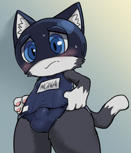 anthro black_fur blue_eyes blush bulge clothing domestic_cat felid feline felis fur huka male mammal morgana_(persona) navel penis_outline simple_background solo standing swimwear white_fur
Rating: Explicit
Score: 3
User: Damien-The-Red-Panda
Date: May 20, 2019 anthro black_fur blue_eyes blush bulge clothing domestic_cat felid feline felis fur huka male mammal morgana_(persona) navel penis_outline simple_background solo standing swimwear white_fur
Rating: Explicit
Score: 3
User: Damien-The-Red-Panda
Date: May 20, 2019