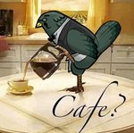 beak beverage bow_tie clothed clothing coffee coffee_mug collared_shirt dress_shirt eyebrows eyewear facial_hair feathers feet feral feralized furniture glasses inside kitchen male mustache pouring real shirt solo suit table talons text toes topwear vest cinemachine animal_crossing nintendo brewster_(animal_crossing) avian bird columbid pigeon 2022 compression_artifacts english_text