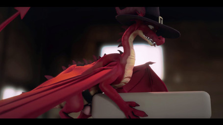 clothing genitals hat headgear headwear magic_user male penetration penis red_body red_scales scales sex_toy solo wide_brim_hat wide_brimmed_hat wizard_hat yellow_body yellow_eyes yellow_underbelly henryisraptor blender_eevee european_mythology mythology henry_(henrycharizardboi) dragon lizard mythological_creature mythological_scalie reptile scalie western_dragon 3d_(artwork) 3d_animation absurd_res animated blender_(artwork) digital_media_(artwork) hi_res long_playtime webm