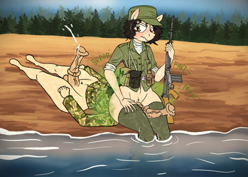 animal_genitalia animal_penis anthro bay_of_pigs beach cuban_army ejaculation equine_genitalia equine_penis fart fart_cloud fart_fetish farting_on_face genitals green_fart_cloud gynomorph historical_porn intersex male penis solo juninhooficial hasbro my_little_pony equid equine horse mammal pony absurd_res hi_res