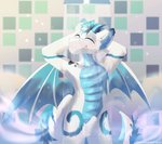 anthro balls fog fur genitals hair horn male membrane_(anatomy) membranous_wings nude penis shower simple_background solo tail water wings awakeningwind mythology dragon mythological_creature mythological_scalie scalie 2020 digital_media_(artwork)