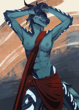 abdominal_scar abs anthro areola athletic athletic_female biped blue_nipples breasts cheek_scar clothed clothing facial_scar female female_anthro horn leg_scar looking_at_viewer medium_breasts muscular muscular_anthro muscular_female nipples non-mammal_breasts non-mammal_nipples nude presenting_chest scar simple_background smile snout snout_scar solo tail teeth thick_thighs thigh_scar wide_hips skinkadoodle mythology wings_of_fire tsunami_(wof) dragon mythological_creature mythological_scalie scalie seawing_(wof) absurd_res digital_media_(artwork) digital_painting_(artwork) hi_res painting_(artwork) shaded