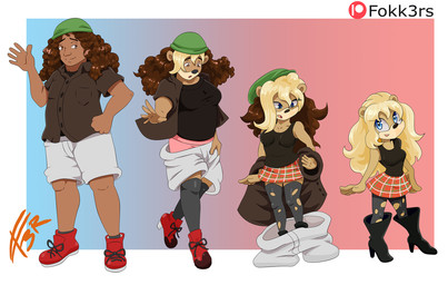 anthro base_one_layout basic_sequence black_clothing black_footwear black_high_heels blonde_hair blue_eyes bottomwear breast_growth breasts brown_hair clothing female footwear four_frame_image four_frame_sequence gender_transformation growth hair hat headgear headwear high_heels human_to_anthro legwear linear_sequence male mtf_transformation one_row_layout pantyhose shoes shorts shrinking size_transformation skirt smile solo species_transformation standing surprised torn_clothing torn_legwear torn_pantyhose transformation transformation_sequence ed-fokk3r bear human mammal 2021 hi_res sequence
