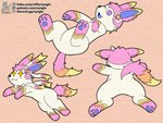 2024 3_toes 4:3 eeveelution featureless_crotch feet generation_6_pokemon hi_res hindpaw laying_on_ground lying male nintendo on_back on_front pawpads paws pokemon pokemon_(species) pounce presenting rear_view solo spread_legs spreading sylveon syngie tail toes