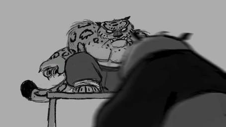 anthro bodily_fluids crying duo fight food fur humor male markings muscular muscular_anthro muscular_male noodles overweight punch spots spotted_body spotted_fur tears uppercut whiskers humxin sound_warning dreamworks kung_fu_panda master_po_ping tai_lung_(kung_fu_panda) bear felid giant_panda mammal pantherine snow_leopard 16:9 animated short_playtime sound video widescreen