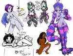 anthro breasts brown_hair eyewear female genitals glasses hair looking_at_viewer melee_weapon monster_girl_(genre) purple_eyes purple_hair pussy simple_background solo sword weapon wet white_background jim_sugomi cartoon_network dc_comics nintendo pokemon steven_universe teen_titans undertale undertale_(series) connie_maheswaran raven_(dc) skarpne temmie_(undertale) alien arachnid arthropod gardevoir generation_3_pokemon human mammal pokemon_(species) spider tem crossover hi_res