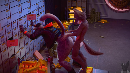 4_fingers ambiguous_penetration anthro anthro_on_anthro anthro_penetrated anthro_penetrating anthro_penetrating_anthro areola bank_vault banknote barbell_piercing bent_over big_breasts big_butt big_nipples black_claws black_clothing black_eyes black_hat black_headwear black_jacket black_nose black_topwear bottomless bouncing_breasts bouncing_butt breasts butt claws clothed clothing female female_penetrated finger_claws fingers fluffy from_behind_position fur genitals gold_bar green_sclera grey_body grey_fur hat headgear headwear hoodie huge_butt huge_thighs inside interspecies jacket lockbox male male/female male_penetrating male_penetrating_female markings money multiple_angles nipple_dip nipple_piercing nipples nude penetration penis piercing pink_nipples red_clothing red_hoodie red_topwear red_wristband ring sex sound_effects spots spotted_body spotted_fur standing_doggystyle thick_thighs thrusting topwear white_body white_fur yellow_sclera twitchyanimation furflection_(modeler) valorlynz_(modeler) dreamworks the_bad_guys kitty_kat_(the_bad_guys) mr._wolf_(the_bad_guys) canid canine canis felid mammal pantherine snow_leopard wolf 2025 3d_(artwork) 3d_animation animated digital_media_(artwork) hi_res huge_filesize loop short_playtime sound voice_acted webm