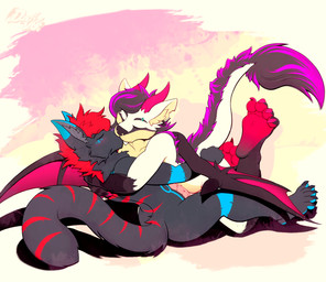 ambiguous_gender animal_genitalia animal_penis anthro black_body black_fur bodily_fluids duo erection excessive_genital_fluids excessive_precum eyes_closed feline_genitalia feline_penis fur genital_fluids genitals hug hugging_another imminent_sex kiss_on_lips kissing male nude penis precum simple_background white_body white_fur young dustythebat dokifur domestic_cat felid feline felis mammal 2022 absurd_res digital_media_(artwork) hi_res nonbinary_(lore)
