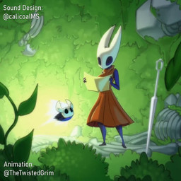 2_horns ambiguous_gender angry anthro biped black_body black_eyes bottomwear breasts cloak clothed clothing detailed_background duo eyes_closed female holding_map horn map melee_weapon outside partially_clothed plant raised_bottomwear raised_clothing red_cloak red_clothing rock skirt standing surprised weapon white_head wind third-party_edit twistedgrim calicoalms_(editor) hollow_knight_(franchise) team_cherry hornet_(hollow_knight) the_knight_(hollow_knight) arachnid arthropod insect spider vessel_(species) 1:1 2025 2d_animation animated frame_by_frame short_playtime sound sound_edit webm half_sister_(lore) sibling_(lore) sister_(lore)