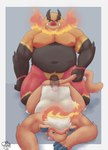 all_fours anthro belly big_belly duo emboar generation_4_pokemon generation_5_pokemon genitals heart_symbol hi_res holding_tail infernape looking_pleasured male male/male male_penetrated male_penetrating male_penetrating_male nintendo ordinarysstar penetration penis pokemon pokemon_(species) sex slightly_chubby slightly_chubby_anthro slightly_chubby_male tail xray_view