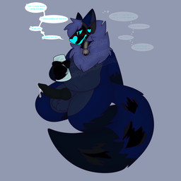animal_genitalia animal_penis anthro balls bell bell_collar blush bodily_fluids canine_genitalia canine_penis collar cum cum_drip cum_drool dialogue dripping drooling erection face_visor fox_markings fur fur_markings genital_fluids genitals hair kneeling knot male markings masturbation nude penetrable_sex_toy penis protogen_visor saliva sex_toy simple_background solo speech_bubble tail talking_to_viewer text thought_bubble visor skyler_the_dragon canid canine canis fox mammal 1:1 digital_media_(artwork) english_text hi_res watermark