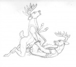 anal anal_penetration anthro black_and_white cervine chris_mckinley deer duo eyes_closed gay hooves lying male moan monochrome on_back orgasm penetration sex sketch stag
Rating: Explicit
Score: 2
User: Cometfur
Date: August 06, 2011