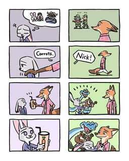 anthro beaver_tail big_nose black_ears black_nose black_tail brown_ears brown_tail buckteeth clothed clothing countershading dialogue dipstick_ears dipstick_tail ear_markings eyes_closed female fur green_eyes grey_body grey_ears grey_fur group long_ears long_tail male markings multicolored_body multicolored_ears multicolored_fur orange_body orange_ears orange_fur orange_tail pink_inner_ear pink_nose pink_tongue purple_eyes tail tail_markings tan_body tan_countershading tan_fur tan_inner_ear teeth tongue two_tone_ears white_body white_countershading white_fur yellow_sclera gumi_(pixiv) disney zootopia judy_hopps nibbles_maplestick nick_wilde beaver bovid bovine canid canine cape_buffalo european_rabbit fox lagomorph leporid mammal oryctolagus pit_viper rabbit red_fox reptile rodent scalie snake true_fox viper 4:5 absurd_res comic hi_res daughter_(lore) father_(lore) father_and_child_(lore) father_and_daughter_(lore) mother_(lore) mother_and_child_(lore) mother_and_daughter_(lore) mother_and_father_(lore) parent_(lore) parent_and_child_(lore) parent_and_daughter_(lore)