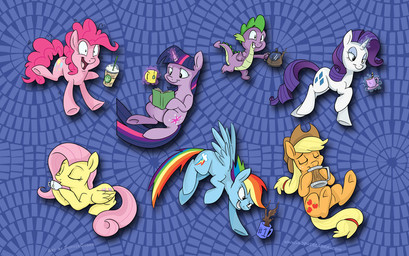 #1 2013 abstract_background applejack_(mlp) blonde_hair book coffee cowboy_hat cup cutie_mark dragon drinking equine excited eyes_closed female feral fluttershy_(mlp) freckles friendship_is_magic glowing group hair hat horse levitation magic male mug multi-colored_hair my_little_pony pink_hair pinkie_pie_(mlp) pony purple_hair rainbow_dash_(mlp) rainbow_hair rarity_(mlp) reading running sophiecabra sparkles spike_(mlp) starbucks straw tea tea_bag twilight_sparkle_(mlp)
Rating: Safe
Score: 8
User: 2DUK
Date: November 05, 2013