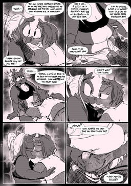 alternative_fashion anthro belly belly_folds big_belly bulge clothed clothing crossdressing detailed_bulge dialogue erection erection_under_clothing excited fishnet_clothing kiss_on_belly kissing male male/male obese obese_anthro obese_male overweight overweight_anthro overweight_male profanity risk_of_being_caught speech_bubble tenting text unzipping_pants swinegarden common_hippopotamus equid equine hippopotamid horse mammal comic english_text greyscale hi_res monochrome