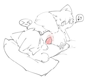 cheek_tuft cutaway expression_cutaway facial_tuft feet female female_feral female_penetrated feral feral_on_feral feral_penetrated feral_penetrating feral_penetrating_feral fluffy fluffy_tail genitals head_tuft hindpaw looking_at_another looking_at_partner looking_back looking_back_at_another looking_back_at_partner male male/female male_feral male_penetrating male_penetrating_female paws penetration penile penile_penetration penis penis_in_vagina pink_penis quadruped sex simple_background tail tuft vaginal vaginal_penetration vulva white_background kirichiiii sketch spot_color