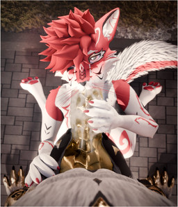 anthro balls big_balls big_penis bodily_fluids border cum cum_drip cum_in_mouth cum_inside cum_on_self dripping duo erection first_person_view fur genital_fluids genitals hair holding_another's_penis holding_penis huge_penis hyper hyper_genitalia hyper_penis looking_at_viewer looking_pleasured male male/male male_penetrated male_penetrating male_penetrating_male muscular muscular_male nude oral oral_penetration paws penetration penis red_body red_fur sex shocked size_difference tail tongue white_body white_border white_fur yellow_body yellow_fur lill_esp ddtghost canid canine fox mammal rexouium 3d_(artwork) absurd_res blender_(artwork) digital_media_(artwork) hi_res