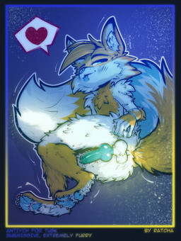 animal_genitalia animal_penis anthro anus balls big_tail blue_eyes blue_pawpads blue_penis butt canine_genitalia canine_penis cheek_tuft dipstick_tail erection facial_tuft fluffy fluffy_tail fur genitals heart_symbol knot lying male markings nude on_side orange_body orange_fur pawpads penis penis_backwards penis_tuck presenting presenting_hindquarters smile solo tail tail_markings tuft ratcha canid canine fox mammal hi_res