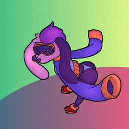 >:( anthro butt clothing cropped_hoodie dot_eyes eyewear female goggles looking_back oversized_clothing oversized_topwear presenting presenting_hindquarters simple_eyes solo thong topwear underwear visor_eyes unknown_artist bubsy_(series) bubsy_4d baarbee_(bubsy) bovid caprine mammal sheep 1:1 2026 colored digital_drawing_(artwork) digital_media_(artwork)
