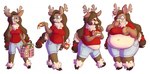 anthro antlers belly big_belly big_breasts blush bottomwear breast_expansion breast_growth breasts burger clothed clothing denim denim_bottomwear denim_clothing denim_shorts eating expansion exposed_belly female food growth hanging_belly horn huge_belly navel oblivious overeating overweight pizza raised_clothing raised_shirt raised_topwear red_clothing red_shirt red_topwear shirt shocked shorts solo stuffing surprised_expression thick_thighs tight_clothing tight_shirt tight_topwear topwear weight_gain wide_hips vurp olive_(rawk_manx) deer mammal comic sequence