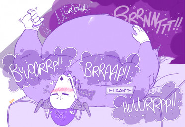 anthro bed belly belly_expansion belly_inflation big_belly big_moobs big_muscles big_nipples big_pecs blep bloated blush bone burping clothing dialogue expansion fart fart_cloud fart_fetish furniture gloves hand_on_belly handwear heart_symbol holding_stomach holding_vial huge_belly inflation lying male moobs muscular navel nipples on_back on_bed onomatopoeia pecs pillow simple_background skull skull_head solo sound_effects text tongue tongue_out white_background white_clothing white_gloves white_handwear yuck07 the_ancient_magus'_bride elias_ainsworth chimera 2023 english_text hi_res monochrome