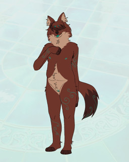 anthro armpit_hair bangs belly big_clitoris biped blue_genitals blue_pattern blue_tongue body_hair brown_body brown_fur brown_nose casual_nudity clitoral_hood clitoris crotch_tuft female female_anthro flat_chested fluffy fluffy_tail freckled_face freckles fur genitals green_genitals green_pattern green_tongue hair hair_over_eyes inner_ear_fluff marble multicolored_genitals navel nude nude_anthro nude_female orange_body orange_fur pose red_body red_fur simple_background slightly_chubby slightly_chubby_anthro slightly_chubby_female smile solo standing tail tongue tongue_out tuft white_background white_belly canid canine dhole mammal digital_drawing_(artwork) digital_media_(artwork) flat_colors full-length_portrait hi_res portrait