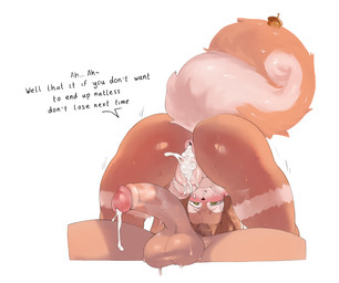 acorn after_anal after_orgasm after_sex after_vaginal after_vaginal_penetration anthro anus balls big_butt big_penis big_tail blush blush_lines bodily_fluids breasts brown_body brown_fur brown_hair butt cum cum_drip cum_from_ass cum_from_vagina cum_in_ass cum_in_vagina cum_inside cum_on_penis cum_overflow cum_spurt dialogue dripping duo female fluffy food fruit fur gaping gaping_anus genital_fluids genitals glistening glistening_body green_eyes hair heart_eyes heart_symbol huge_penis leaking_cum looking_pleasured male multicolored_body neck_tuft nipples nut_(fruit) penis pink_nipples plant rear_view simple_background sweat sweatdrop tail text thick_thighs tuft vaginal_fluids white_body white_fur urozoysky twiss_(stunnyseed/twiss) human mammal rodent sciurid tree_squirrel absurd_res english_text hi_res