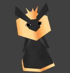 anthro biped black_body black_clothing black_eyes clothed clothing crown dress female floppy_ears front_view gesture gold_(metal) gold_clothing gold_jewelry grey_background half-closed_eyes hand_on_hip headgear jewelry low_poly narrowed_eyes queen royalty simple_background slim solo standing waving microphobia lagomorph leporid mammal rabbit 2017 3d_(artwork) 3d_animation animated digital_media_(artwork) full-length_portrait loop portrait short_playtime