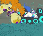 anthro big_breasts big_penis breasts duo electronics female genitals gynomorph hair horn huge_breasts intersex machine microphone music orange_hair party penis robo_adagio white_body yellow_body imric1251 equestria_girls friendship_is_magic hasbro my_little_pony mythology adagio_dazzle_(eg) vinyl_scratch_(mlp) equid equine horse mammal mythological_creature mythological_equine pony procyonid raccoon robot unicorn 6:5 hi_res