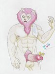 male solo jun_snowy cartoon_network mao_mao:_heroes_of_pure_heart king_snugglemagne_xxv felid lion mammal pantherine absurd_res hi_res