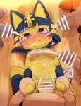 2020 animal_crossing ankha_(animal_crossing) anthro anthro_penetrated areola armor balls bangs beau_(animal_crossing) blue_ears blue_hair blush blush_lines bodily_fluids breasts bukkake censor_bar censored clitoris crying cum cum_on_belly cum_on_body cum_on_face cumshot dagasi domestic_cat ejaculation erect_nipples erection felid feline felis female female_focus female_on_human female_penetrated female_raped first_person_view forced frown fur gang_rape gangbang genital_fluids genitals group group_sex hair hi_res human human_on_anthro human_penetrating human_penetrating_anthro human_penetrating_female human_pov humanoid_genitalia humanoid_penis ineffective_censorship interspecies male male/female male_on_anthro male_penetrating male_penetrating_anthro male_penetrating_female male_pov male_rape male_raping_female mammal markings nintendo nipples penetrating_pov penetration penile penile_penetration penis penis_everywhere penis_in_pussy pussy rape raymond_(animal_crossing) sex solo_focus spread_legs spreading striped_markings striped_tail stripes sweat tail tail_markings tears under_boob uraeus vaginal vaginal_fluids vaginal_penetration vambrace villager_(animal_crossing) yellow_body yellow_fur yellow_inner_ear