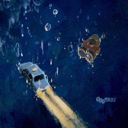 anthro biped bottomwear brown_body car chibi clothing hat headgear headwear kemono pants shirt slightly_chubby solo spoiler topwear tusks underwater vehicle water fuantei_san odd_taxi hiroshi_odokawa_(odd_taxi) aquatic mammal pinniped walrus 1:1 2021 absurd_res hi_res