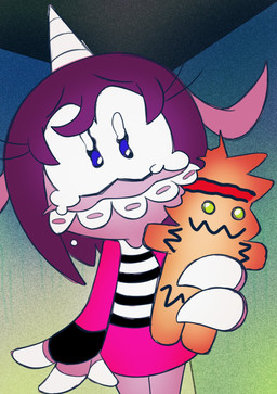1_horn anthro black_clothing black_shirt black_topwear black_vest blue_eyes bodily_fluids bottomwear braces clothing cookie eyelashes female food fur hair holding_cookie holding_food holding_object horn looking_at_viewer multicolored_clothing multicolored_shirt multicolored_topwear pink_bottomwear pink_clothing pink_shirt pink_skirt pink_topwear purple_body purple_ears purple_fur purple_hair shirt skirt solo standing tears teeth topwear two_tone_clothing two_tone_shirt two_tone_topwear two_tone_vest vest white_clothing white_horn white_topwear white_vest young young_anthro young_female 8-bit-britt baking_my_long_distance_bf_into_a_cookie_because_i_miss_him corn_kidz_64 alexis_(corn_kidz_64) bovid caprine goat mammal 2025 digital_media_(artwork) hi_res meme