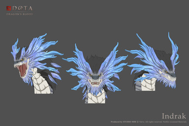 back_spikes black_body black_fur black_mane blue_spikes copyright_symbol countershade_face countershade_neck countershade_scales countershading feral frill_(anatomy) fur glowing glowing_spikes grey_background grey_body grey_scales head_crest logo male male_feral mane mouth_closed multiple_angles open_mouth pupils red_tongue scales sharp_teeth simple_background skinny_feral skinny_male slit_pupils snout solo sparkling_spikes spikes spikes_(anatomy) symbol tail tail_frill teeth text tongue white_body white_countershading white_scales yellow_eyes im_ji_yoon dota dota_dragon's_blood mythology netflix studio_mir valve valve_corporation indrak deity dragon eastern_dragon eldwurm_(dragon's_blood) furred_dragon furred_scalie mythological_creature mythological_scalie scalie 2021 3d_(artwork) absurd_res character_name concept_art copyright_name digital_media_(artwork) english_description english_text headshot_portrait hi_res korean_description model_sheet official_art portrait